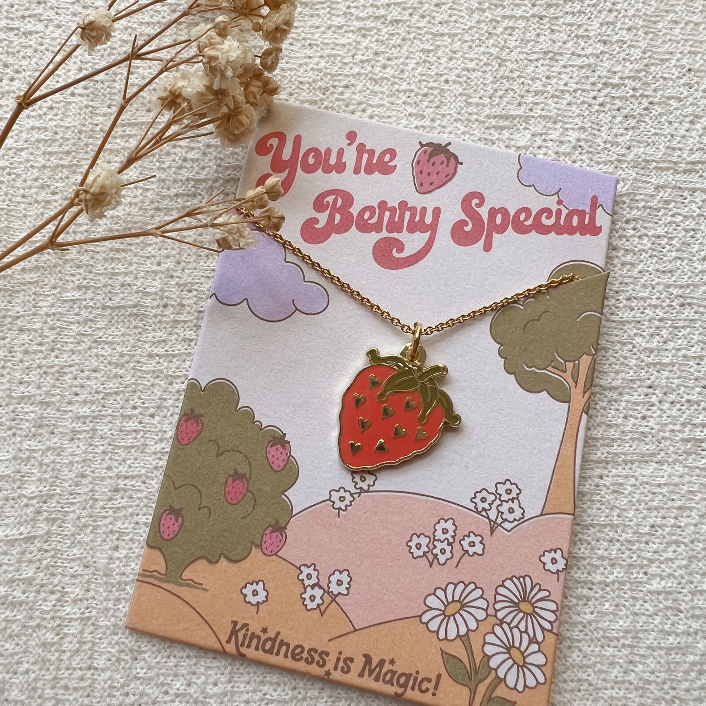 You're Berry Special - Strawberry Necklace
