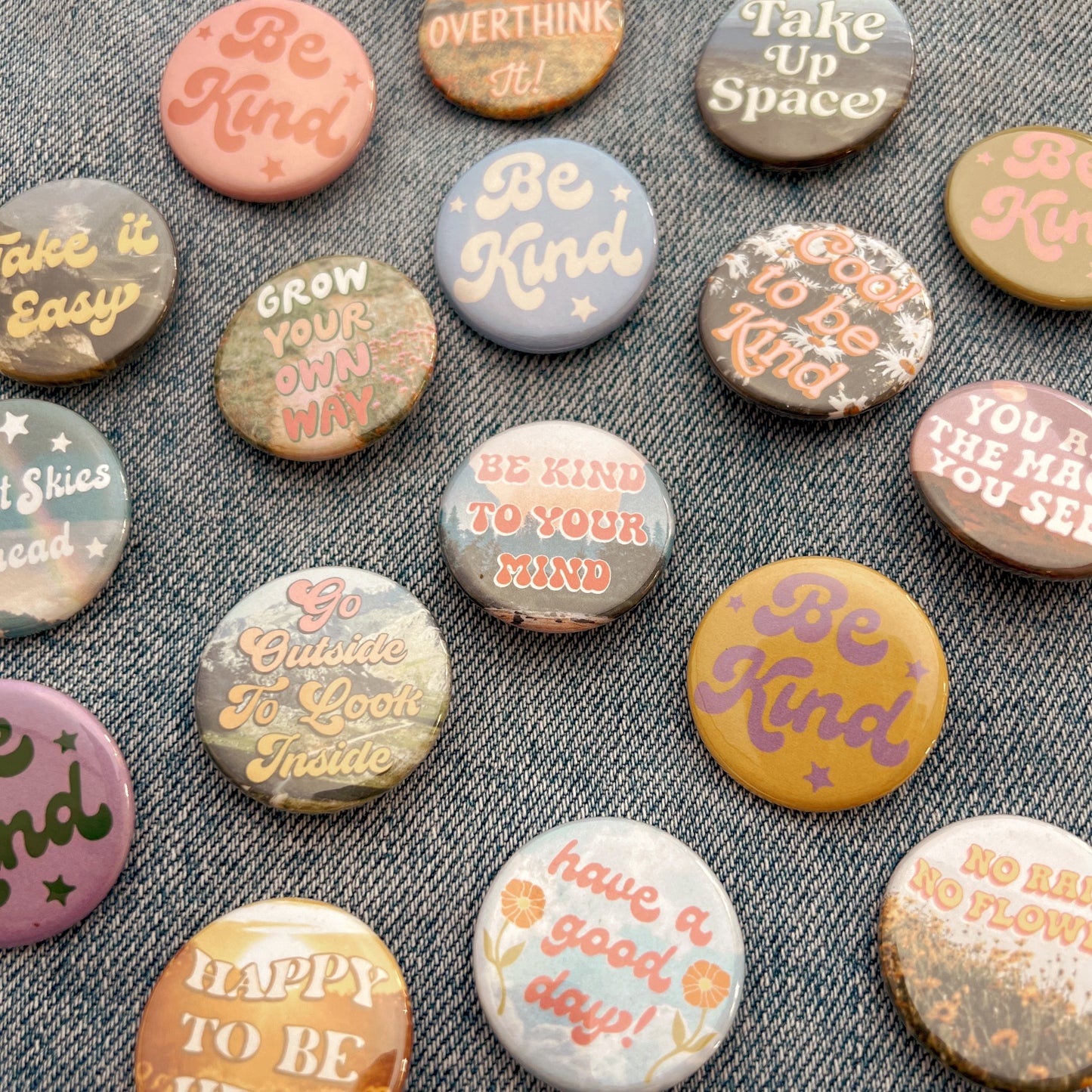 Positivity Button Pins