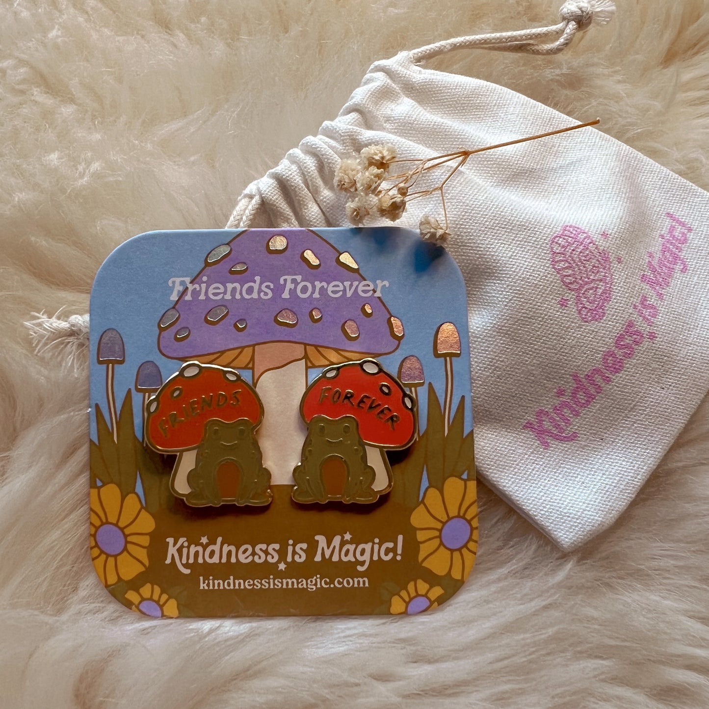 Friends Forever Frog Pins S/2
