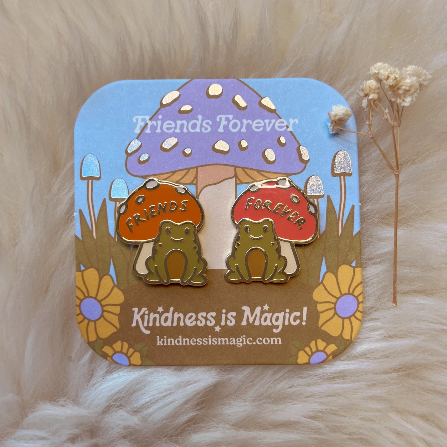 Friends Forever Frog Pins S/2