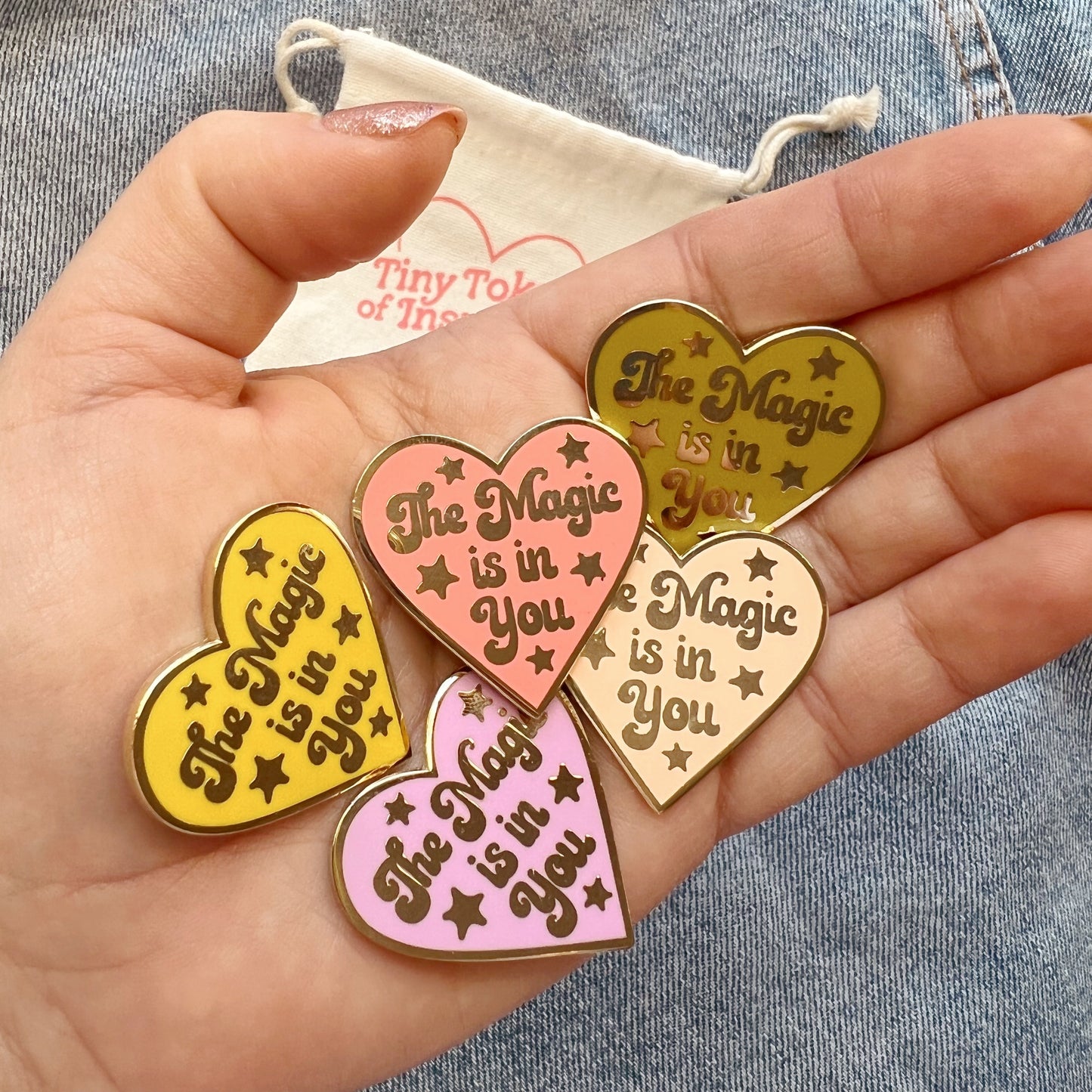 Inspirational Tokens - The Magic is in You Heart - Set of 5